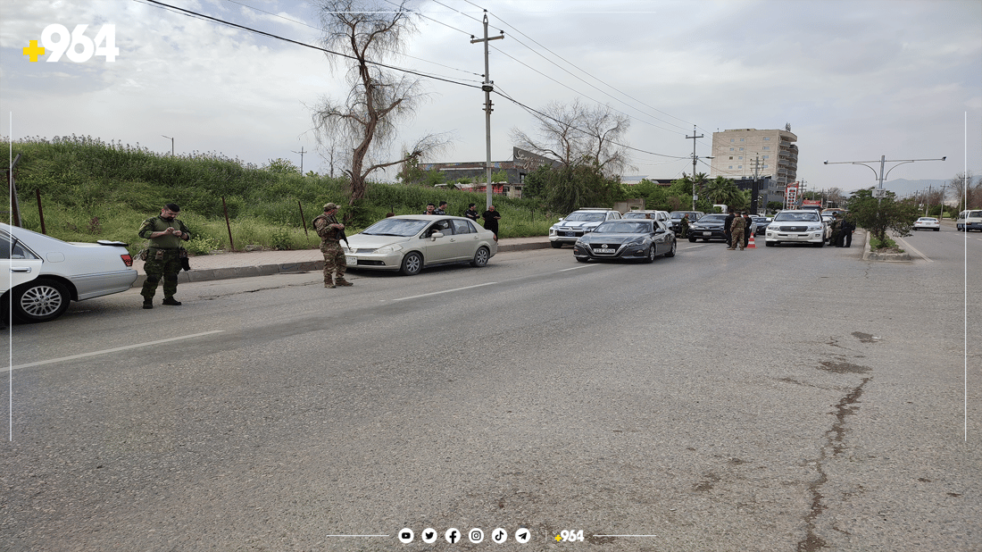 سلێمانی.. بازگە بۆ چەکی بێ مۆڵەت و ئۆتۆمبێلی جام رەش دانران