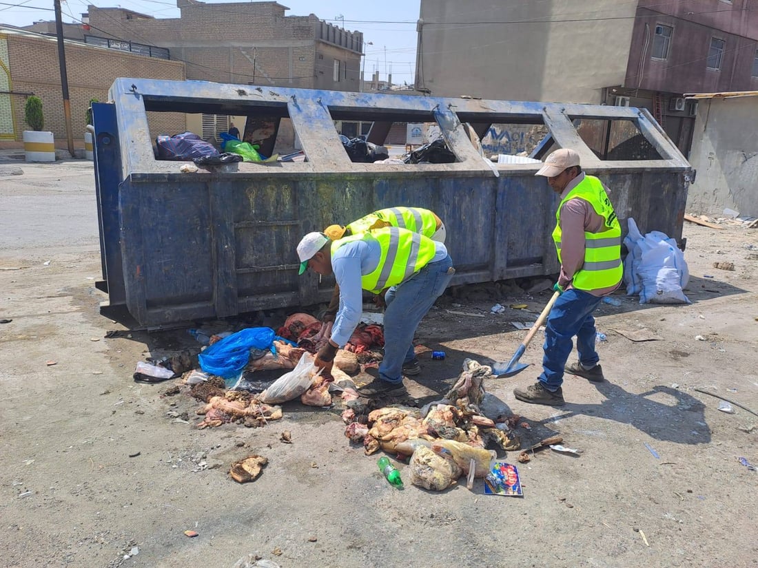 24 شوێن دیاریکراوە کەچی پاشماوەی ئاژەڵی قوربانی لە ناوەڕاستی شەقام فڕێدەدەن