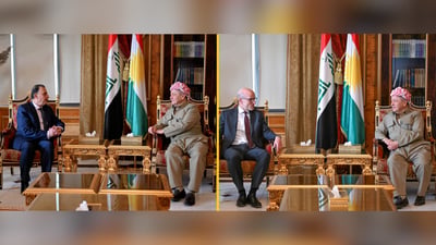 ألمانيا حريصة على العلاقات مع كردستان وفلسطين تنقل تحيات عباس للبارزاني