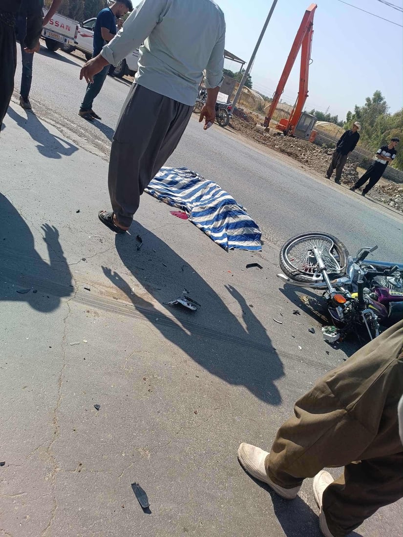 بەهۆی رووداوی هاتوچۆوە ماتۆڕسوارێک گیانی لەدەست دا