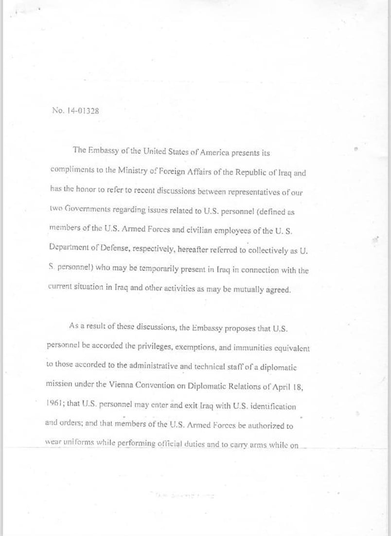 الأمريكان عادوا في زمن المالكي.. العبادي ينشر وثيقة ويتبرأ