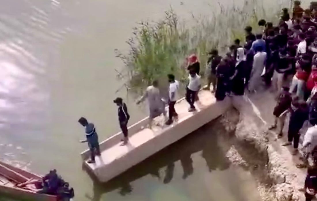 بشباك صيادي البصرة.. انتشال جثة شاب سبح صائماً فابتلعه الفرات (صور)