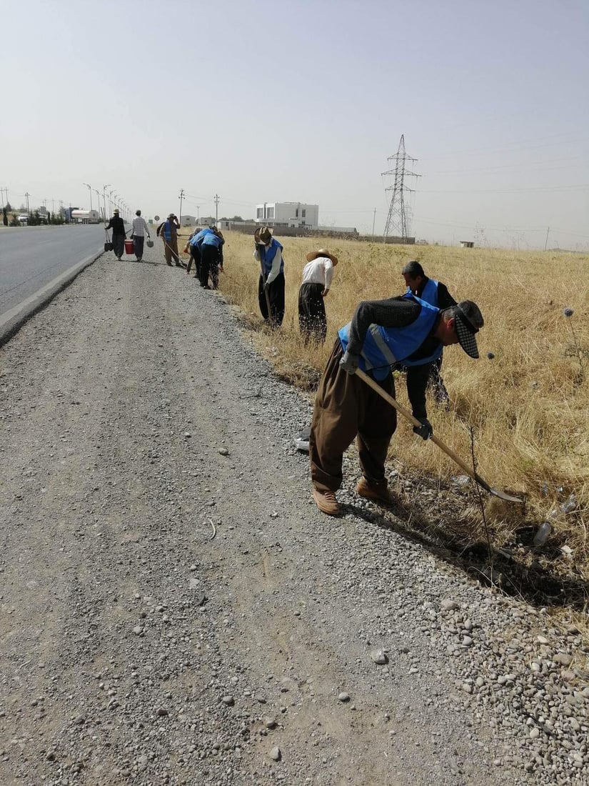 ساتی پاككردنەوەی بلوارەكانی عەربەت