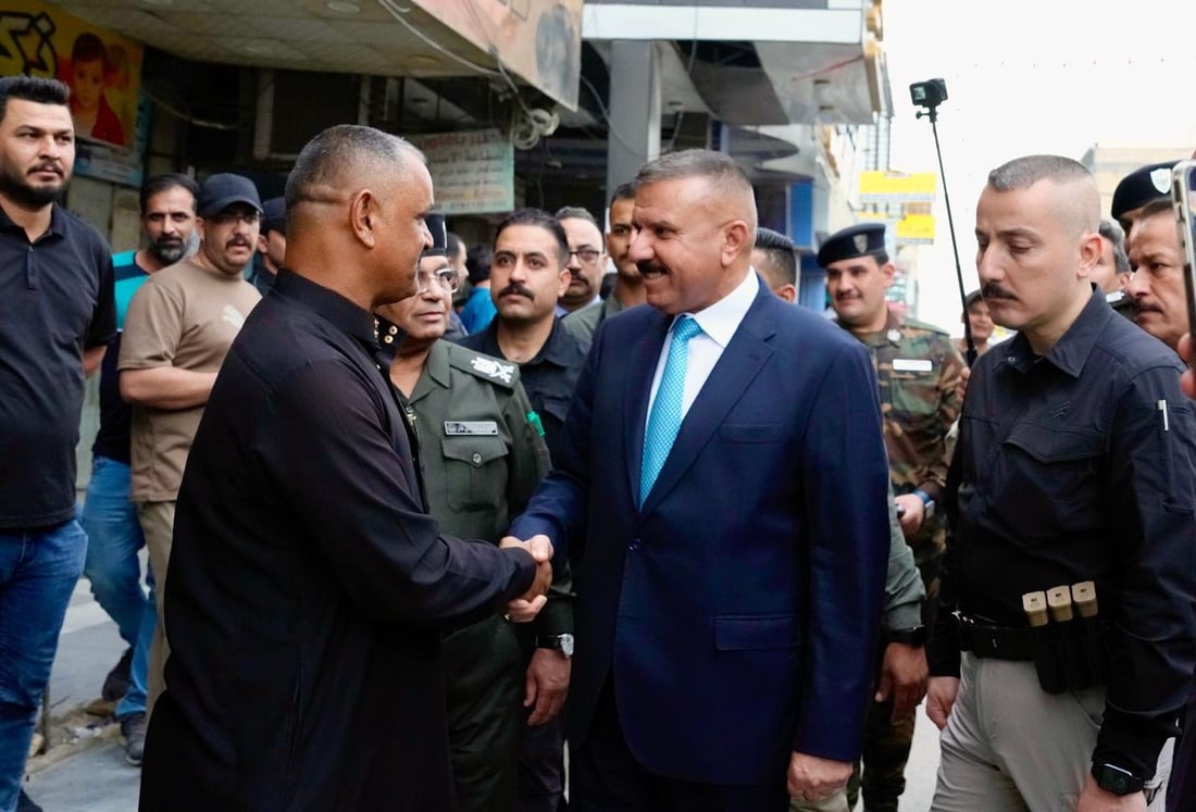 صور: وزير الداخلية يصطحب قائد شرطة ذي قار في جولة حول الحبوبي