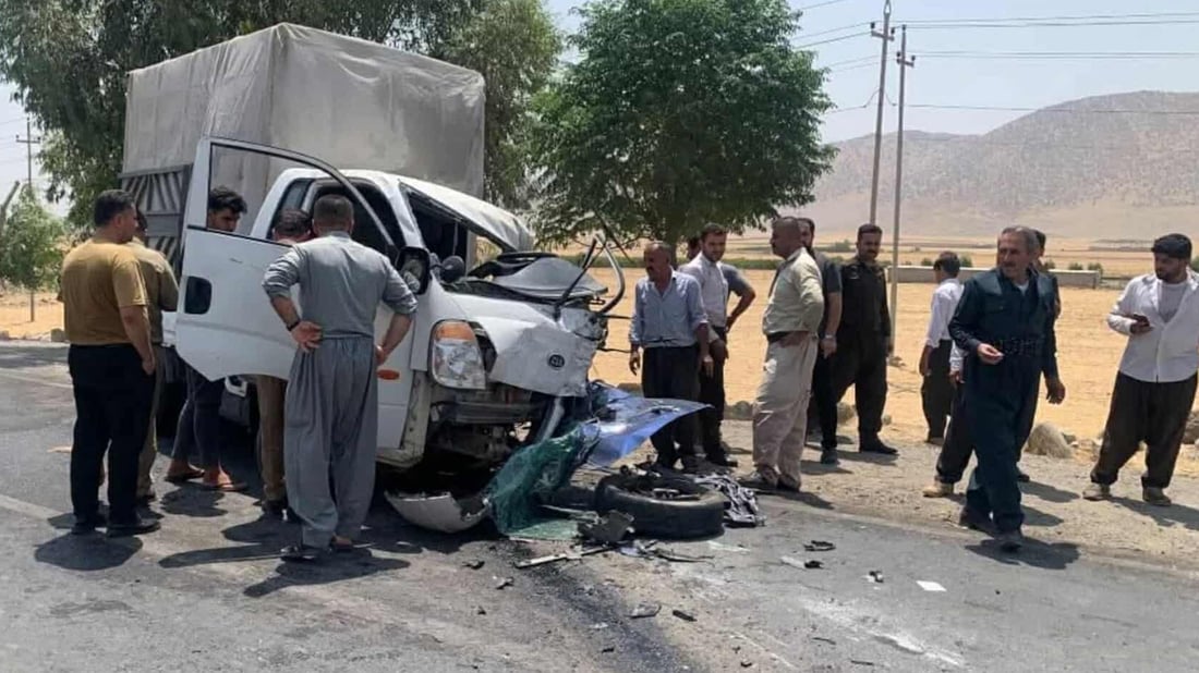 رووداوێکى هاتوچۆ گیانلەدەستدان و بریندارى لێکەوتەوە