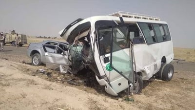 وفاة 6 وجرح 16 شخصاً باصطدام “كوستر” و”كرايسلر” على طريق أنبار – سامراء