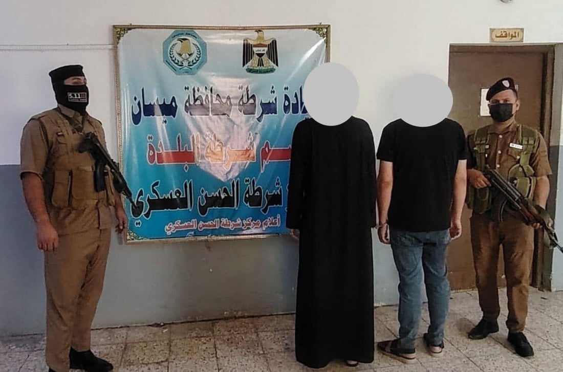شرطة ميسان تعتقل متهمين اثنين بقتل 4 مواطنين في قاطع البلدة