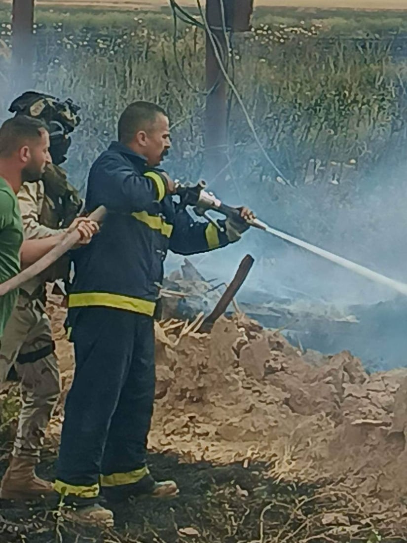 صور: داقوق تخمد 4 حرائق وتنقذ 10 آلاف دونم من محصول الحنطة