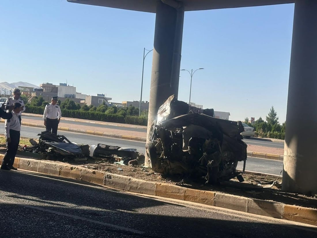ئۆتۆمبێلێک خۆی کێشا بە پردی دەباشاندا و ژنێک گیانی لەدەستدا