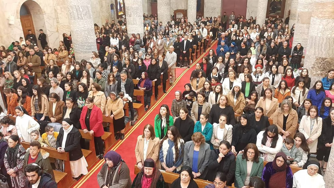 Photos: New Year’s eve mass in Hamdaniya