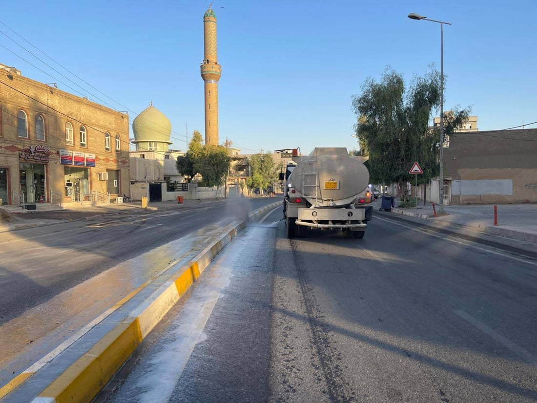 شەقامی 30 مەتری هەولێر شۆردرا و پوخت و خاوێن کرایەوە