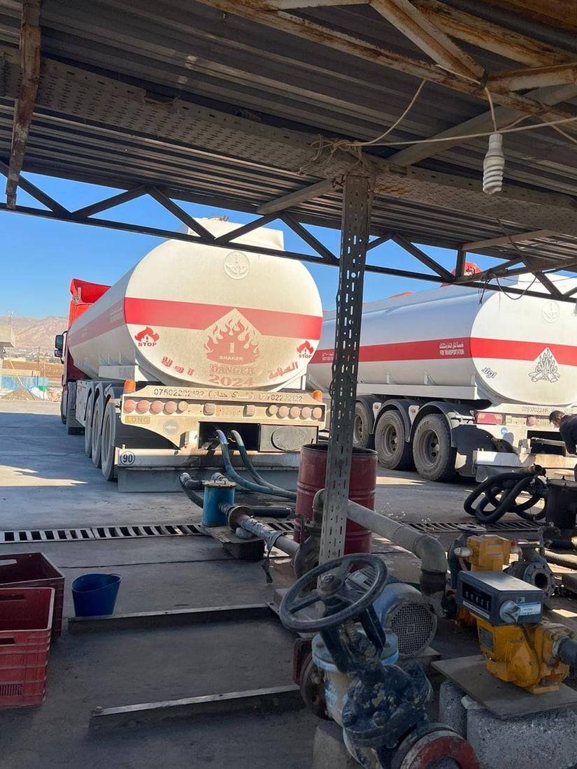 یەکەم کاروانی نەوتی سپی عێراق گەیشتە سلێمانی