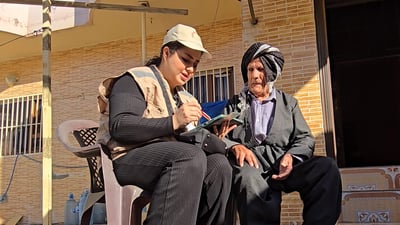 تەمەنی 102 ساڵە و بەشداریی سەرژمێریی کرد