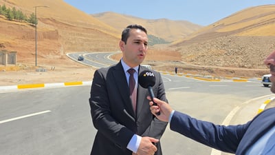 سلێمانى؛ شەقامى بەردەم تونێلى پێشڕەو کرایەوە