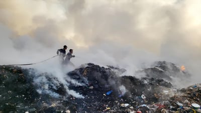 دواى سێ شه‌و و سێ رۆژ ئاگره‌كه‌ى كارگه‌ى ریسایكلینى ئاكرێ كۆنتڕۆڵكرا