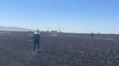 Devasting fires ravage wheat fields in Kurdistan region