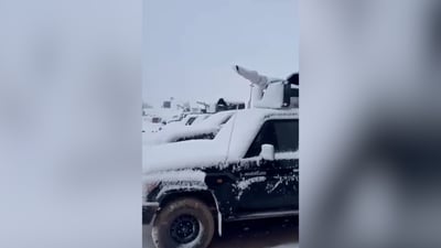 الحشد الشعبي تحت الثلوج على الحدود السورية (فيديو + صور)