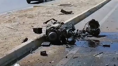 رووداوێكى هاتوچۆ مه‌كینه‌ى ئۆتۆمبێلێكى له‌ لاشه‌ى جیاكرده‌وه‌