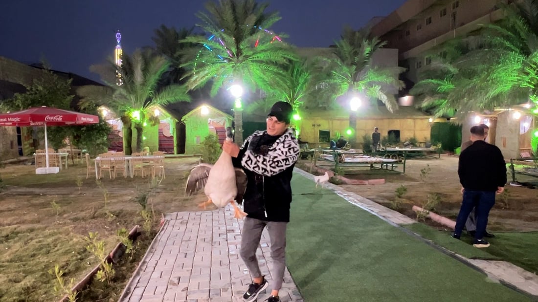 Karbala restaurant’s clay lodges showcase rural Iraqi dishes and countryside birds