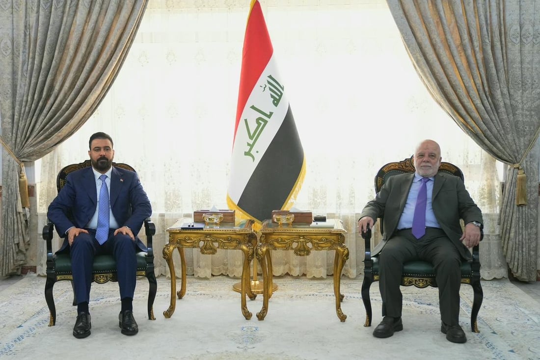 العبادي ينصح الزيدي: تجنب مواجهة الفصائل.. وجودهم مرتبط بإيران