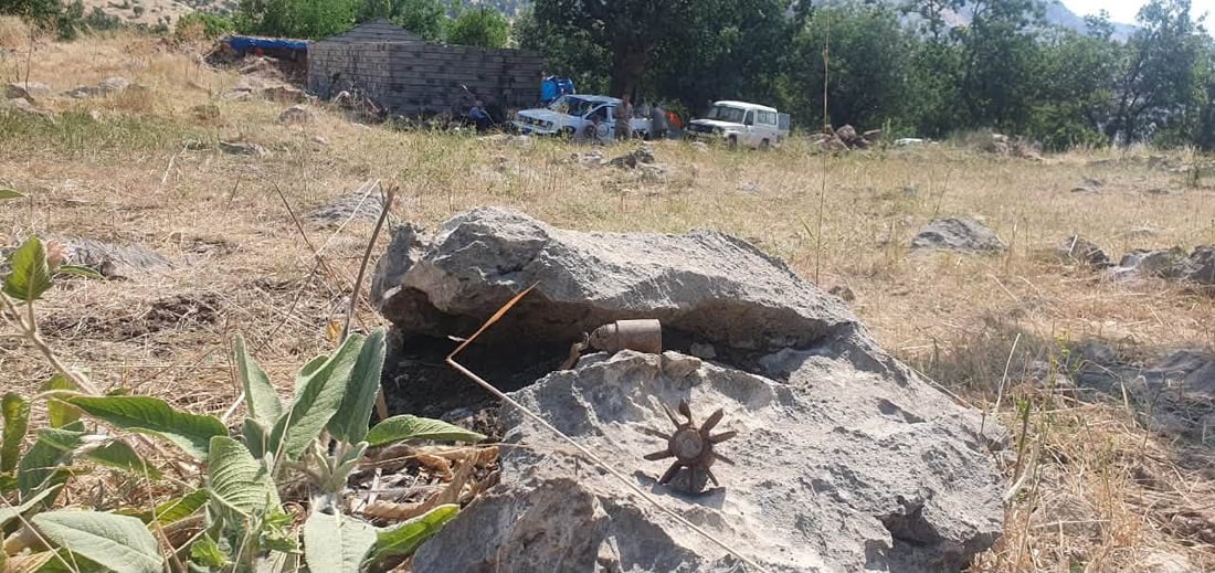 بۆمبێکی هێشوویی مەترسیدار تەقێنرایەوە