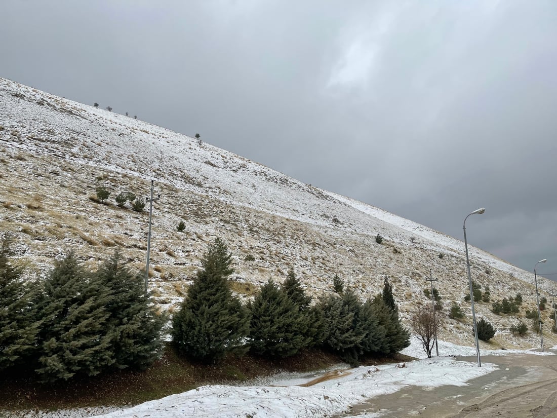 صور من السليمانية: جبل گويژة يرتدي الوشاح الأبيض