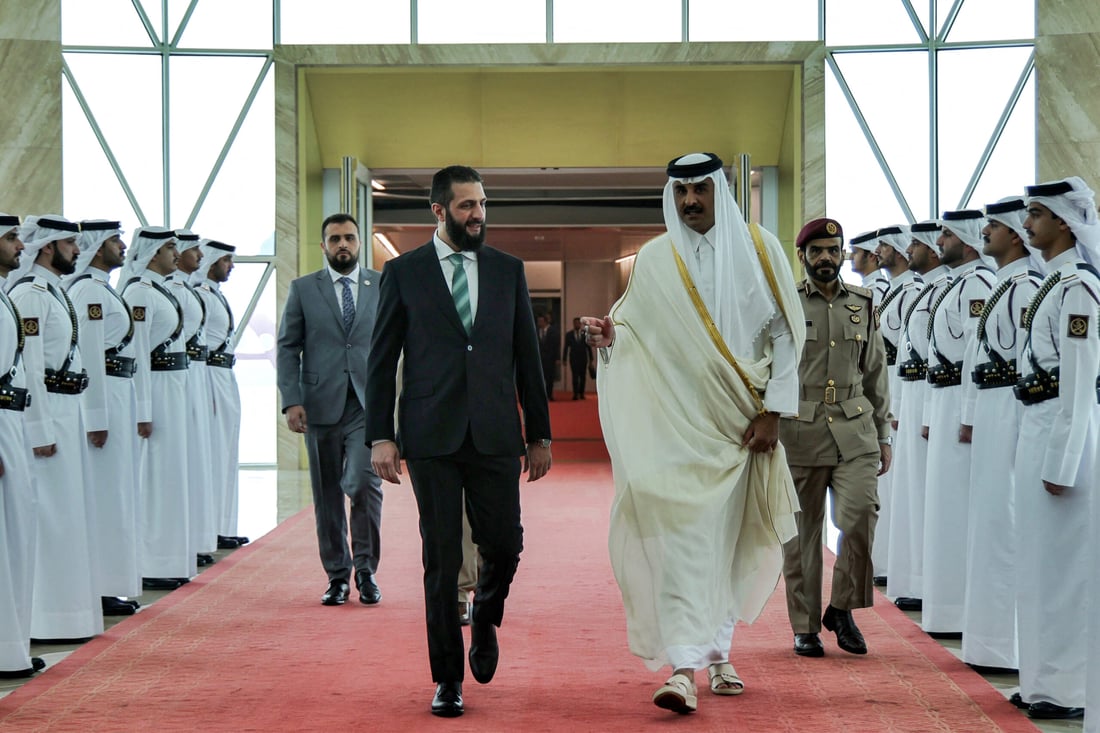 Iraqi PM Mohammed Shia Al-Sudani meets Syrian leader in Doha for the first time