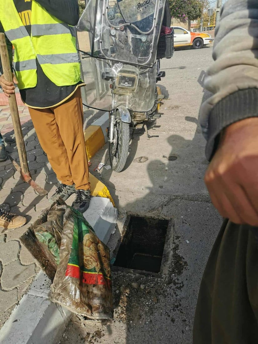 مەنهۆڵ و ئاوەڕۆکانی هەڵەبجە پاککرانەوە