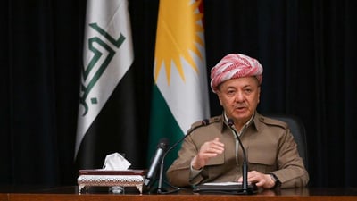 البارزاني يطمئن شعب كردستان: نسقنا مع بغداد لمواجهة “داعش” وغيره