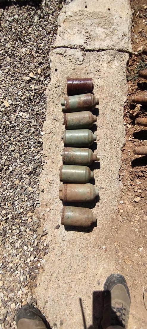 دەزگای مین 167 پارچە مین و تەقەمەنی لە بارەگایەکی ئاسایش گواستەوە