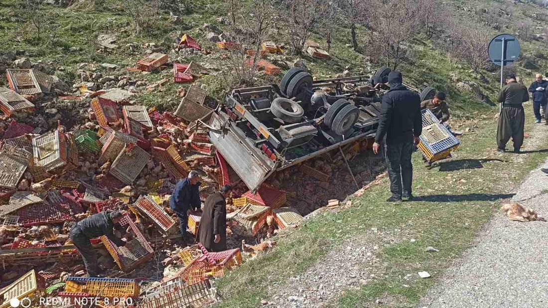 لە رووداوێکى هاتوچۆدا دوو کەس گیانیان لەدەست دا