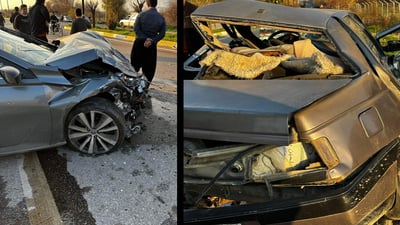 لە رووداوێکى هاتوچۆدا شۆفێرێک گیانى لەدەستدا